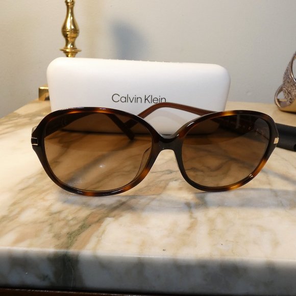 Calvin Klein Havana Tortoise Shell style glasses NiB main image 8